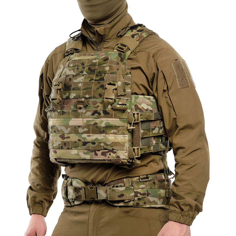 ТРИАДА-ТКО - МРС Пояс модульный многофункциональный с бронеэлементом по классам защиты Бр1 и С2 Multicam 1000D