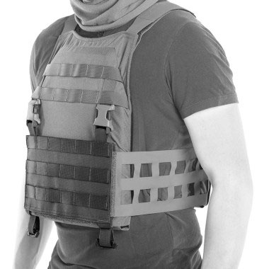 ТРИАДА-ТКО - Панель передняя модульная на 6 слотов - Асфальт ТРИАДА-ТКО - Панель передняя модульная на 6 слотов - Асфальт