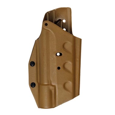 ТРИАДА-ТКО - Кобура пластиковая модульная для Glock 17/19 с креплением многофункциональным правая - Умбра