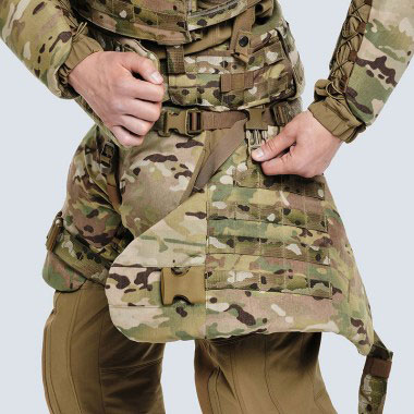 ТРИАДА-ТКО - МРС Модуль бронезащиты бедра с бронеэлементом по классам защиты Бр1 и С2 Multicam 1000D